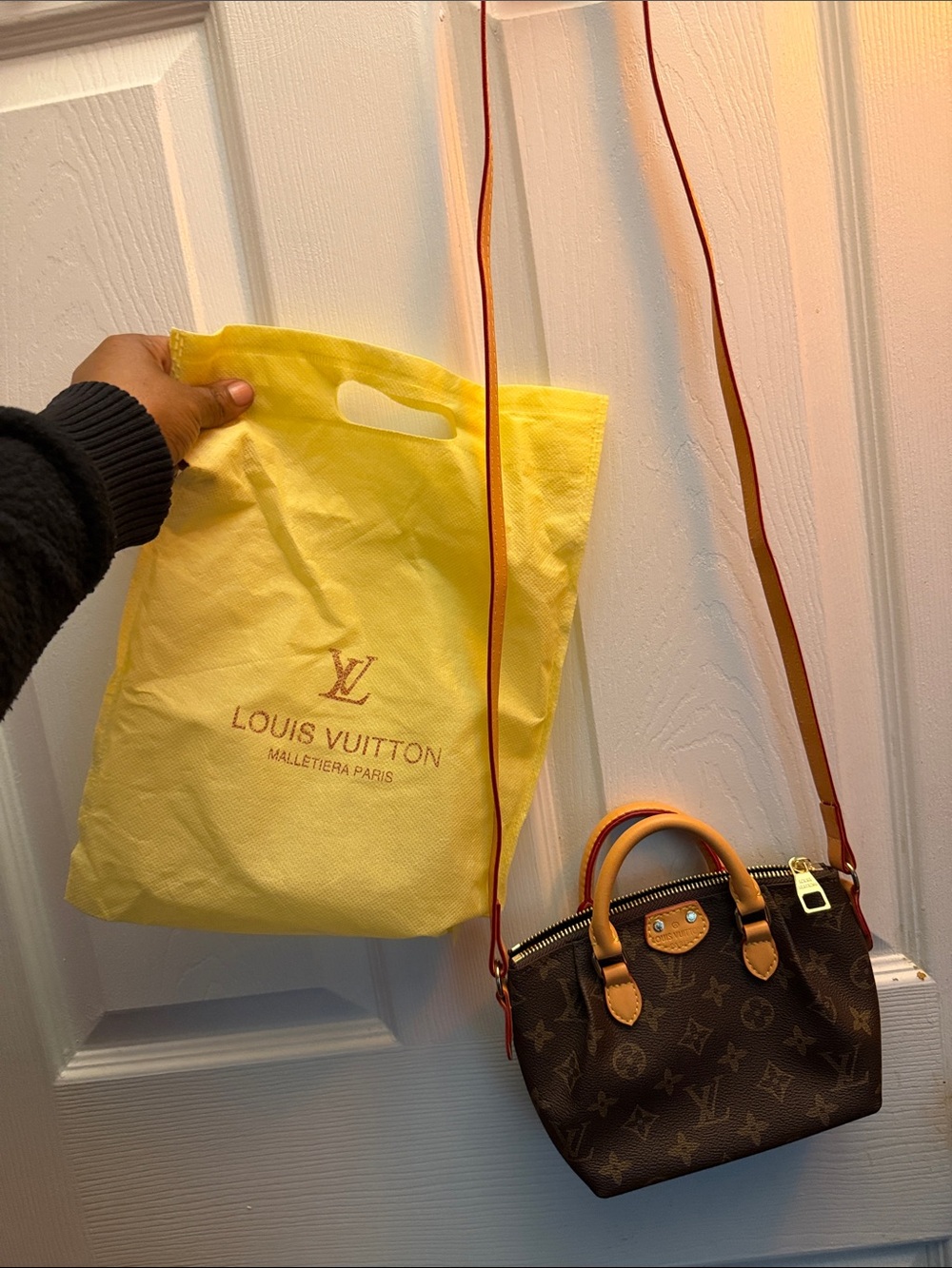 Brown Monogram crossbody bag - Picture 2 of 15